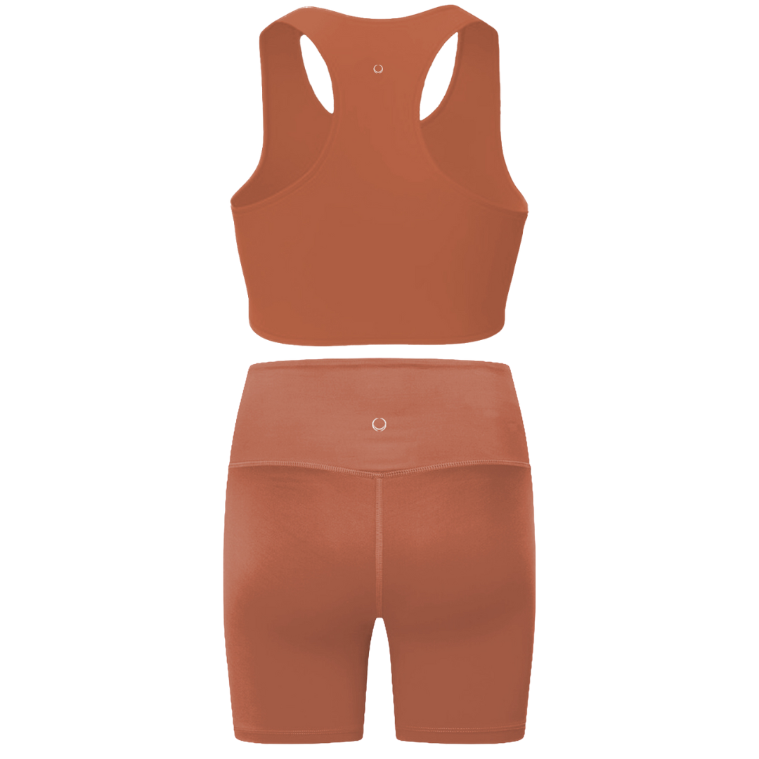 Agile Red Shorts & Crop Top