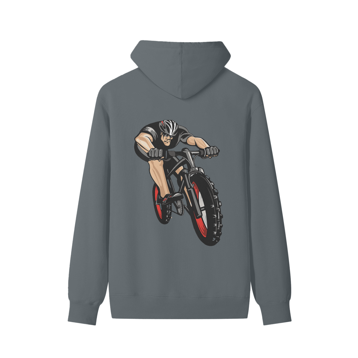 MTB Rider Hoodie – Unisex Loose Fit – 100% Cotton Trail Style
