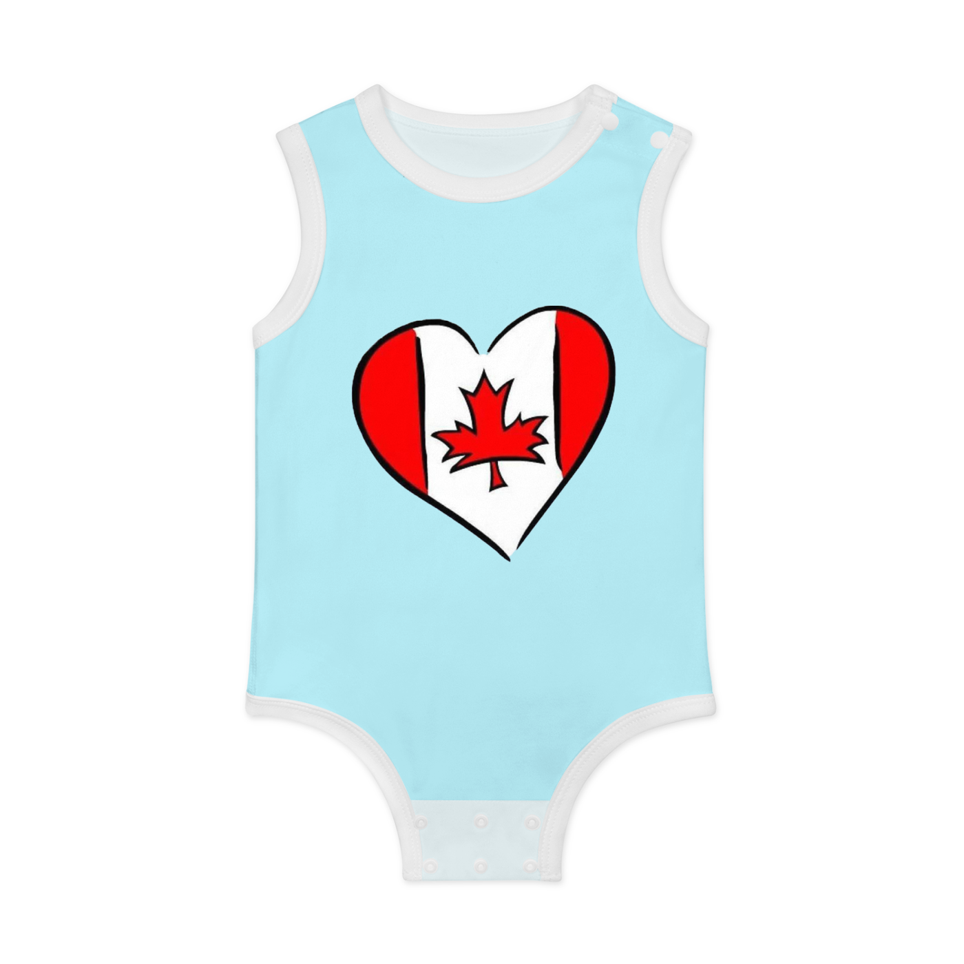 All-Over Print Baby Tank Bodysuit | 100% Cotton