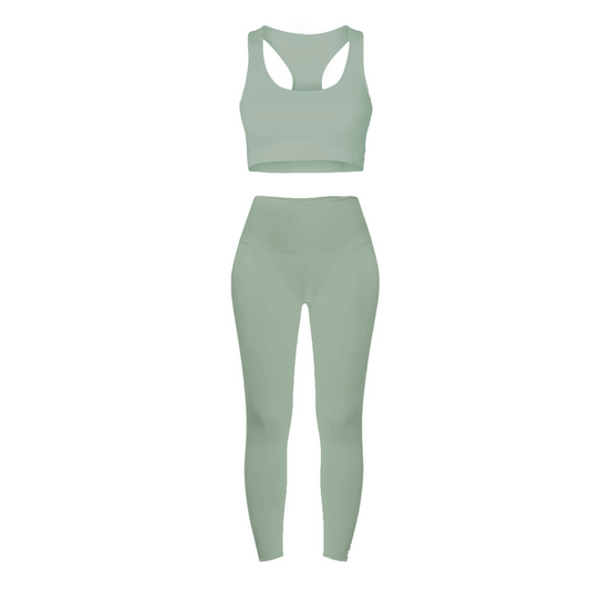 Agile Green Leggings & Crop Top