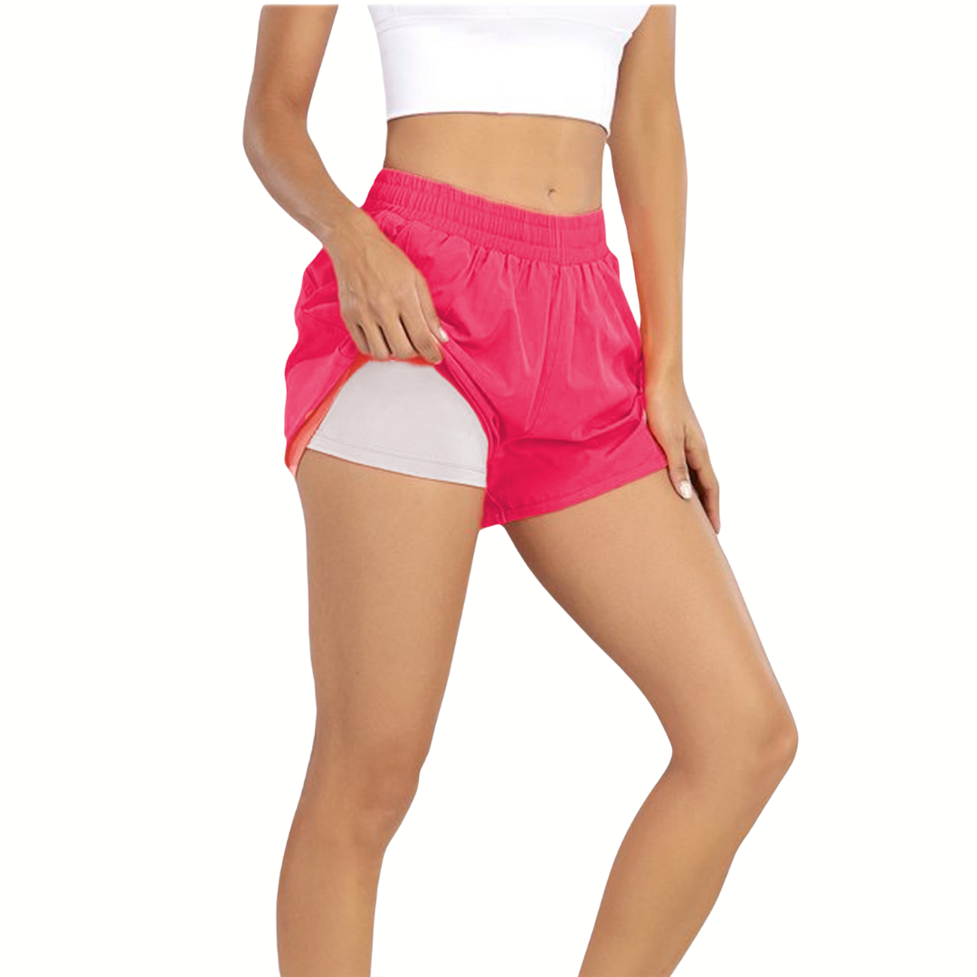 Po3 Pink 2 in 1 Liner Shorts