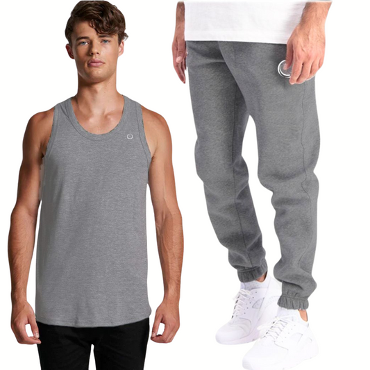 Po3 Storm Grey Sweatpants & Vest Top