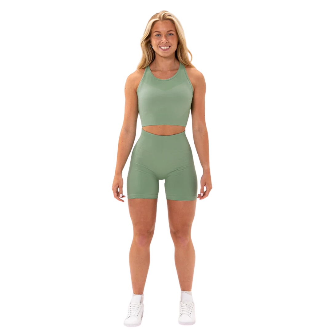 Agile Green Shorts & Crop Top