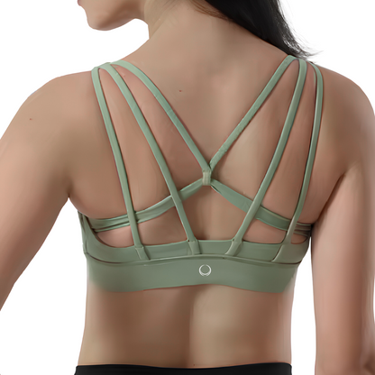 High Impact Agile Green Sports Bra